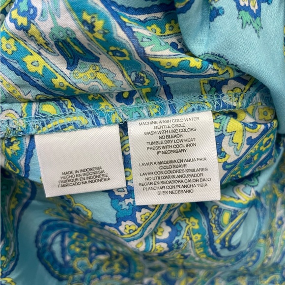 Jones New York Blue Tidepool Paisley Button Down NWT - Picture 5 of 7